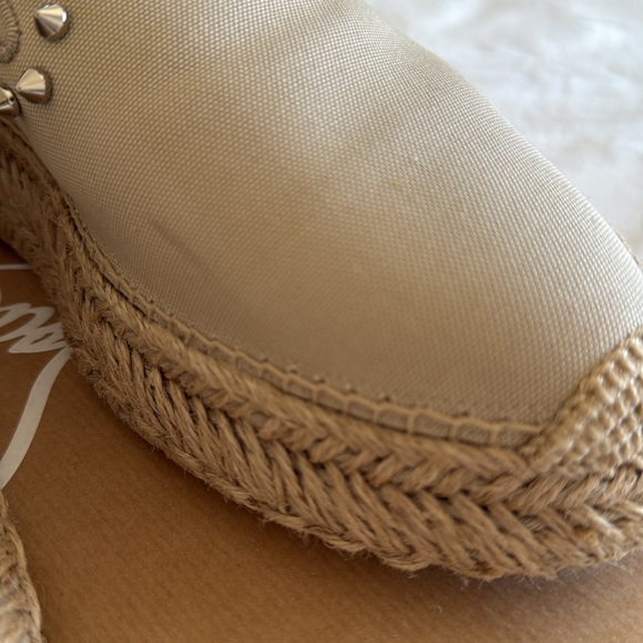 Christian Louboutin Spike Beige Espaboat Espadrilles Flat Shoes size 40 - Picture 7 of 14